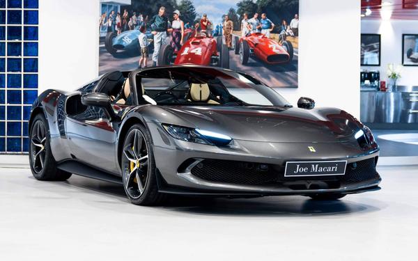 2023 Ferrari 296 GTS Spider Grey Convertible Plug-in Hybrid Sports Car with 2 Seats 3.0T V6 F1 DCT (Biege Interior)- Malaysia Ferrari Car for Sale Promotion [DIRECT IMPORT]
