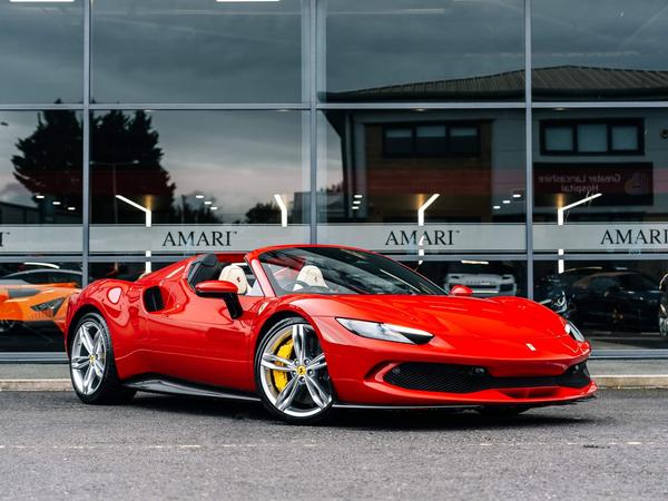 2023 Ferrari 296 GTS Spider Red Convertible Plug-in Hybrid Sports Car with 2 Seats 3.0T V6 F1 DCT (Biege Interior)- Malaysia Ferrari Car for Sale Promotion [DIRECT IMPORT]