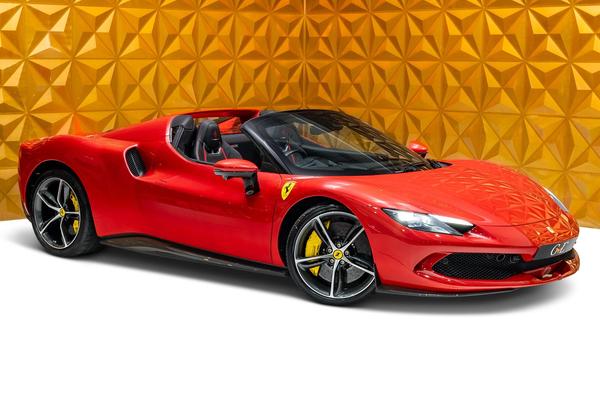 2023 Ferrari 296 GTS Spider Red Convertible Plug-in Hybrid Sports Car with 2 Seats 3.0T V6 F1 DCT (Black Interior)- Malaysia Ferrari Car for Sale Promotion [DIRECT IMPORT]