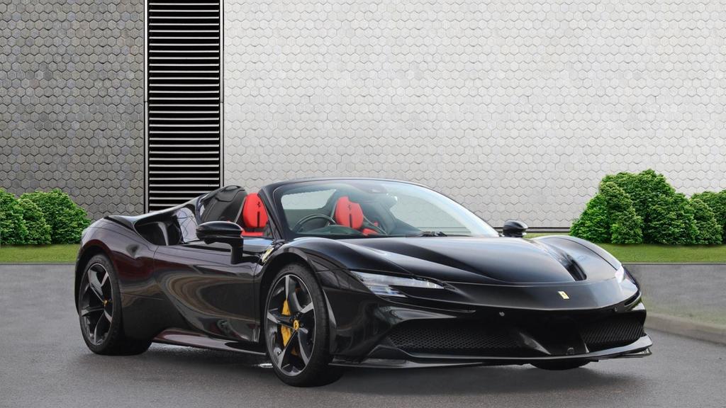 [DIRECT IMPORT] 2023 Ferrari SF90 Spider Black Convertible Coupe Plug-in Hybrid Sports Car with 2 Seats 4.0T V8 F1 DCT 4WD - Malaysia Ferrari Car for Sale Promotion