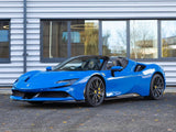 [DIRECT IMPORT] 2023 Ferrari SF90 Spider Blue Convertible Coupe Plug-in Hybrid Sports Car with 2 Seats 4.0T V8 F1 DCT 4WD - Malaysia Ferrari Car for Sale Promotion