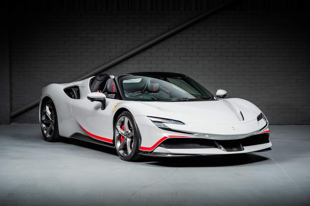[DIRECT IMPORT] 2023 Ferrari SF90 Spider Grey Convertible Coupe Plug-in Hybrid Sports Car with 2 Seats 4.0T V8 F1 DCT 4WD - Malaysia Ferrari Car for Sale Promotion
