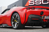 [DIRECT IMPORT] 2023 Ferrari SF90 Spider Red Convertible Coupe Plug-in Hybrid Sports Car with 2 Seats 4.0T V8 F1 DCT 4WD - Malaysia Ferrari Car for Sale Promotion