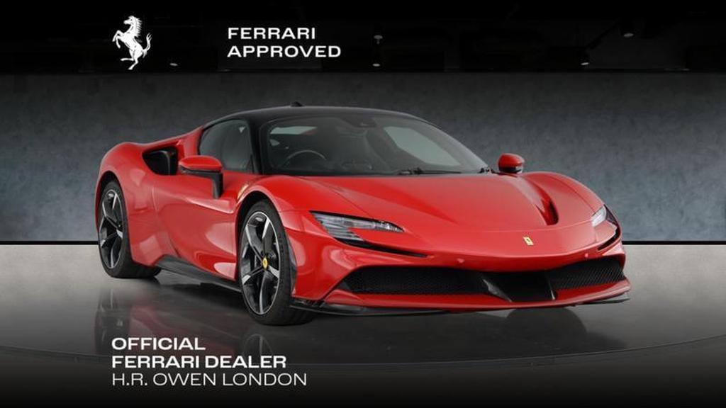 2023 Ferrari SF90 Stradale Red Coupe Plug-in Hybrid Sports Car with 2 Seats 4.0T V8 F1 DCT AWD (Black Interior) - Malaysia Ferrari Car for Sale Promotion [DIRECT IMPORT]