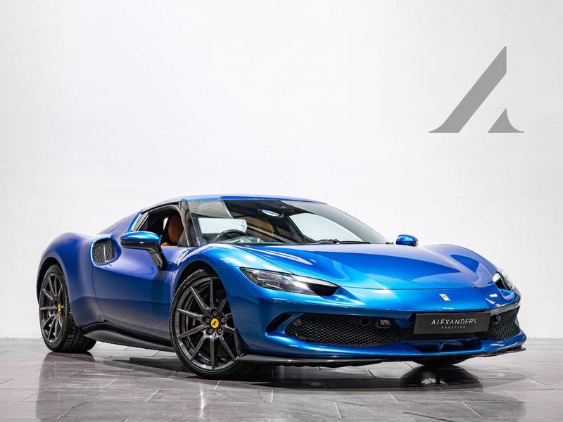 2024 Ferrari 296 GTB Blue Coupe Plug-in Hybrid Sports Car with 2 Seats 3.0T V6 F1 DCT (Brown Interior)- Malaysia Ferrari Car for Sale Promotion [DIRECT IMPORT]