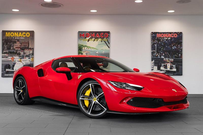 2024 Ferrari 296 GTB Red Coupe Plug-in Hybrid Sports Car with 2 Seats 3.0T V6 F1 DCT (Brown Interior)- Malaysia Ferrari Car for Sale Promotion [DIRECT IMPORT]