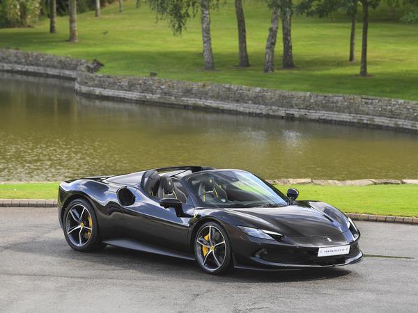 2024 Ferrari 296 GTS Spider Black Convertible Plug-in Hybrid Sports Car with 2 Seats 3.0T V6 F1 DCT (Black Interior)- Malaysia Ferrari Car for Sale Promotion [DIRECT IMPORT]