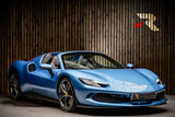 2024 Ferrari 296 GTS Spider Blue Convertible Plug-in Hybrid Sports Car with 2 Seats 3.0T V6 F1 DCT (Biege Interior)- Malaysia Ferrari Car for Sale Promotion [DIRECT IMPORT]