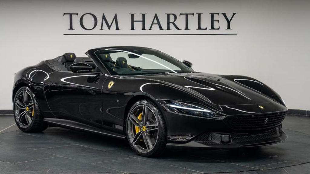 2024 Ferrari Roma Black Convertible Coupe Sports Car with 4 Seats 3.8T V8 F1 DCT - Malaysia Ferrari Car for Sale Promotion [DIRECT IMPORT]