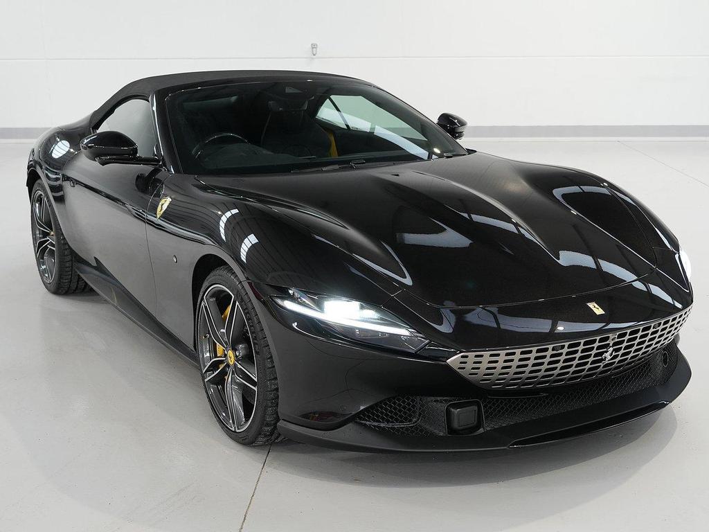 2024 Ferrari Roma Black Convertible Coupe Sports Car with 4 Seats 3.8T V8 F1 DCT - Malaysia Ferrari Car for Sale Promotion [DIRECT IMPORT]