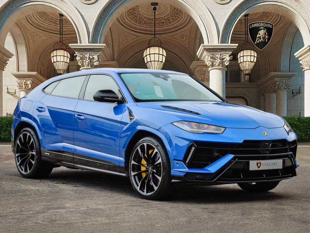 Blue Super SUV 4.0L V8 BiTurbo 4WD (Black-Blue Interior) - Malaysia Lamborghini Car for Sale Promotion [DIRECT IMPORT]