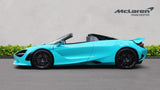 2024 McLaren 750S Spider - Tiffany Blue Convertible Coupe Sports Car with Butterly Doors and 2-Seats 4.0T Twin-Turbo V8 SSG (Black Interior) - Malaysia McLaren Car Price for Sale Promotion [DIRECT IMPORT]