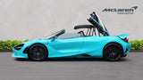 2024 McLaren 750S Spider - Tiffany Blue Convertible Coupe Sports Car with Butterly Doors and 2-Seats 4.0T Twin-Turbo V8 SSG (Black Interior) - Malaysia McLaren Car Price for Sale Promotion [DIRECT IMPORT]