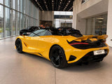 2024 McLaren 750S Spider - Yellow Convertible Coupe Sports Car with Butterly Doors and 2-Seats 4.0T Twin-Turbo V8 SSG (Black Interior) - Malaysia McLaren Car Price for Sale Promotion [DIRECT IMPORT]
