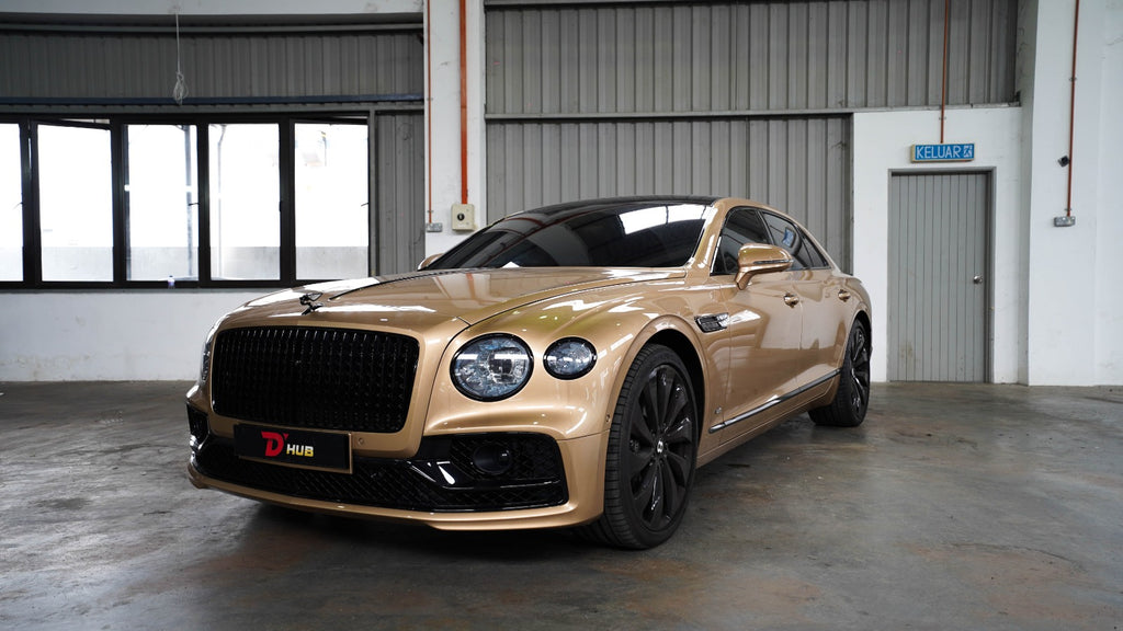 [NEW ARRIVAL] Bentley Flying Spur 4.0L V8 (Sunroof) - Gold Sedan (2020/2023) - Recond Car