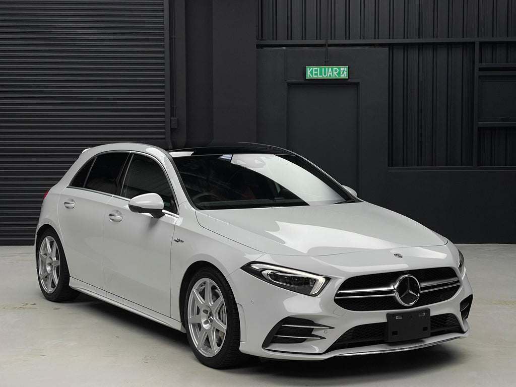 [NEW ARRIVAL] Mercedes-Benz A35 4MATIC AMG 4WD (Advance Performance Package)- White Hatchback (2019) - Malaysia Recond Car