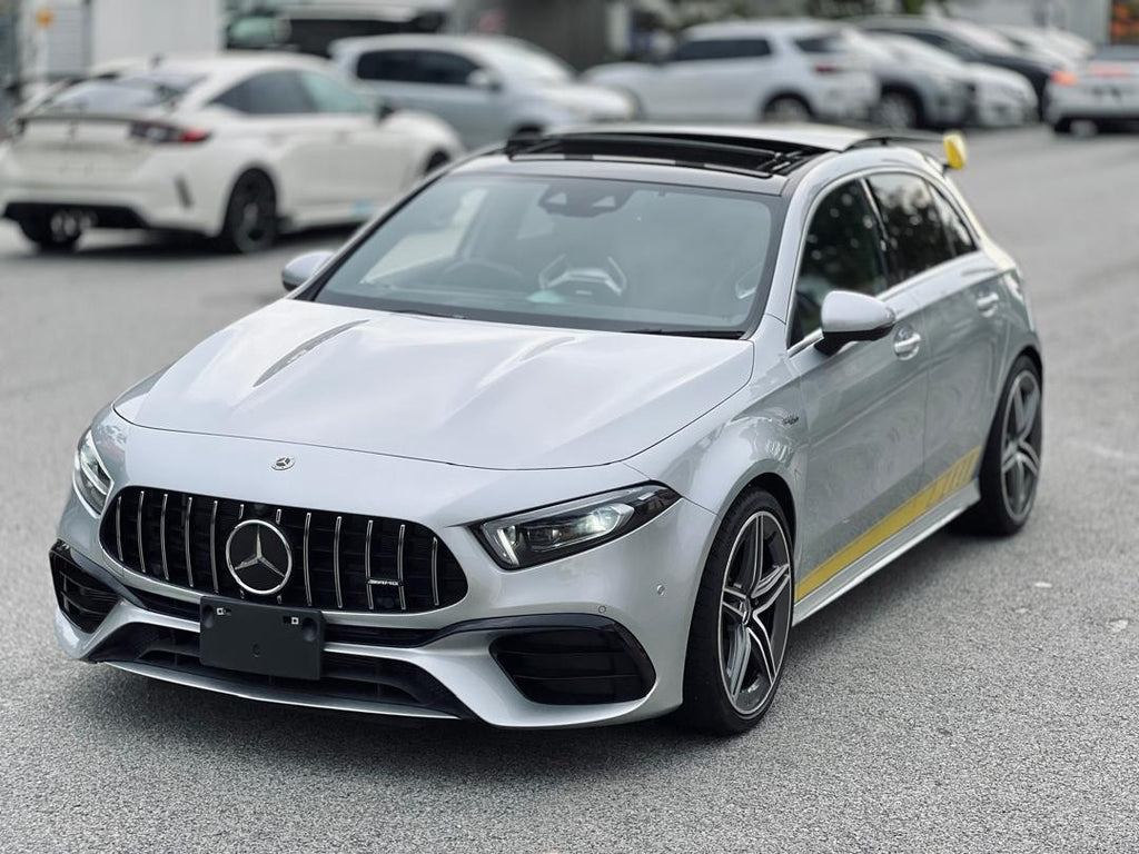 [NEW ARRIVAL] Mercedes-Benz A45S AMG 4MATIC+ (Advance Performance Package) - Silver Hatchback (2021) - Malaysia Recond Car