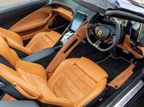 2024 Ferrari Roma Spider Blue Convertible Coupe Sports Car with 4 Seats ...