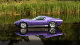 [VINTAGE COLLECTIBLES] Lamborghini Miura S SV Upgrade 3.9 (Vintage Car Collectible) - Purple Coupe (1971) - Recond Car